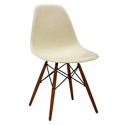 Vitra Eames DSW 43cm Side Chair Cream / Light Maple